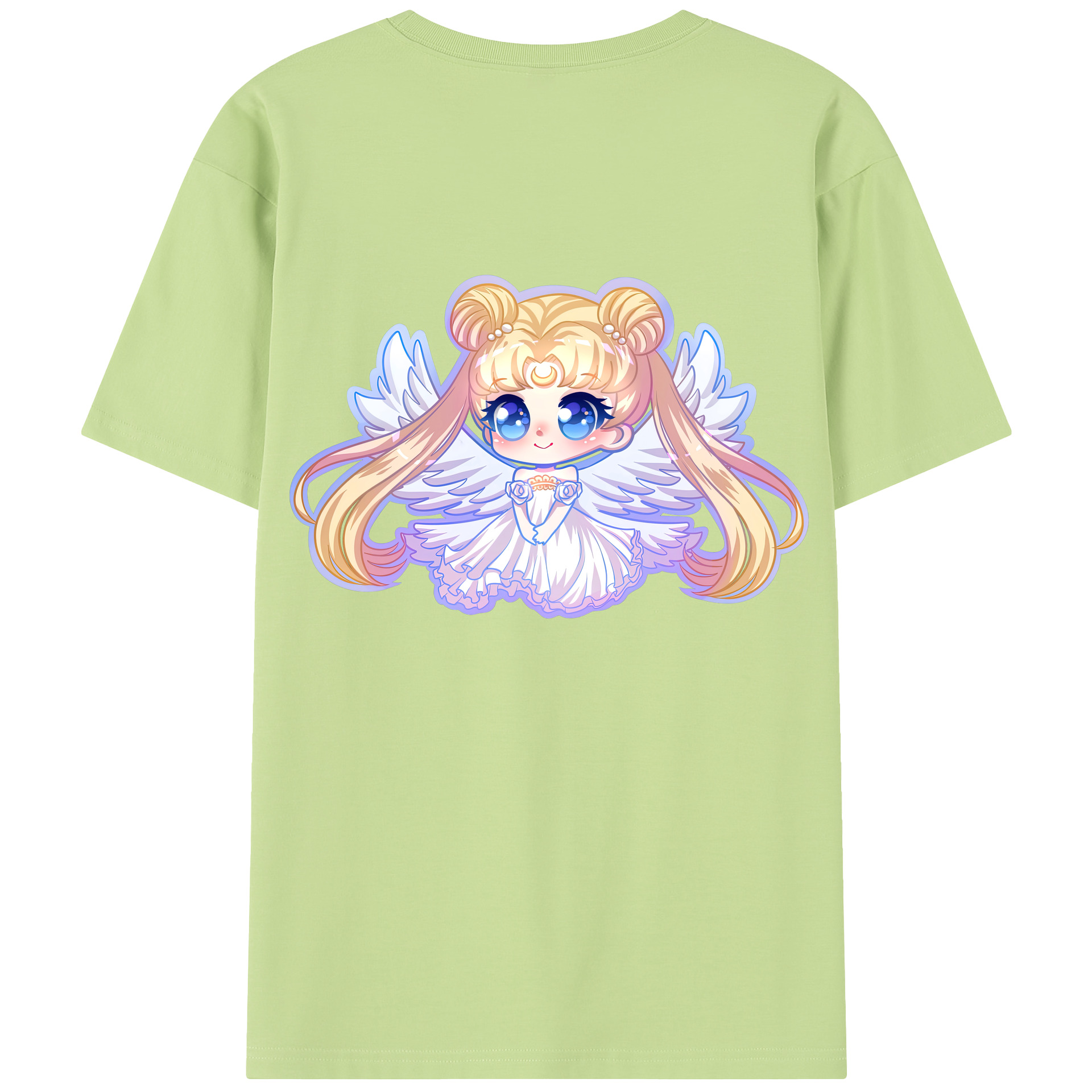 （画像用） 美少女戦士セーラームーン 愛野 美奈子 あいの みなこ Sailor Moon Aino Minako 綿100％半袖Tシャツ（背面プリント）